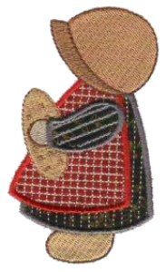 Applique Pilgrim Girl