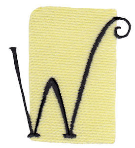 Tiny Blocks Alphabet Capital W