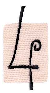 Tiny Blocks Alphabet Number 4