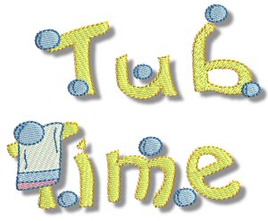 Tub Time Applique 11