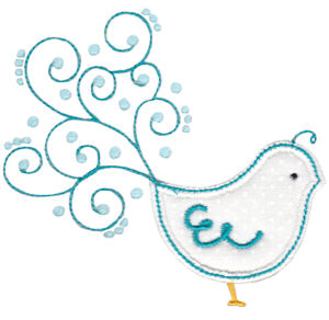 Tweet Thing Applique 3