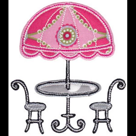 Applique French Table and Chairs