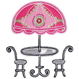 Applique French Table and Chairs