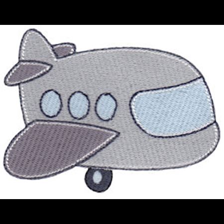 Filled Stitch Airplane