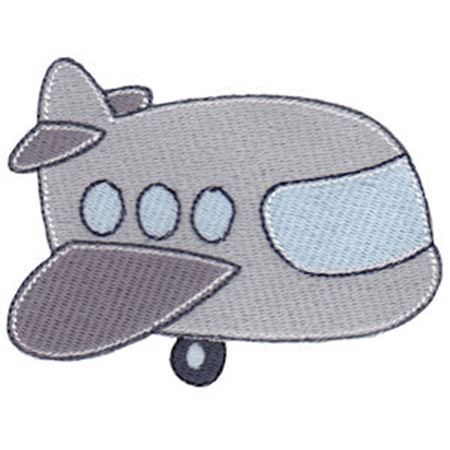 Filled Stitch Airplane
