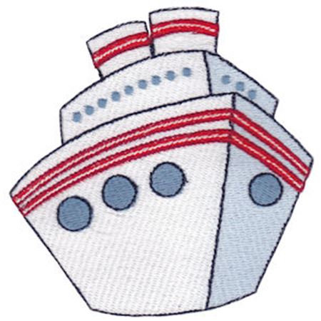 Filled Stitch Cruise Ship