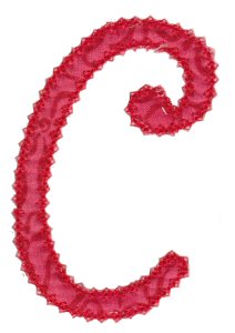 Vintage Delicious Applique Alphabet c