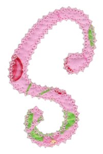 Vintage Delicious Applique Alphabet s