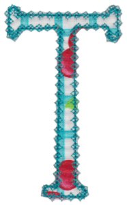 Vintage Delicious Applique Alphabet t