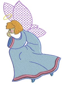 Machine Embroidery Designs | Whimsical Angels 5x7 | Bunnycup Embroidery