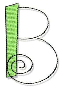 Whimsy Alphabet Capital B