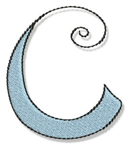 Whimsy Alphabet Capital C