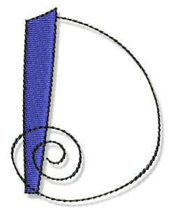 Whimsy Alphabet Capital D