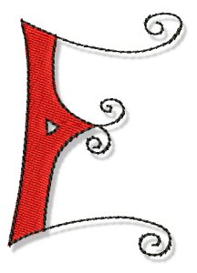 Machine embroidery designs  whimsy alphabet capital letters  bunnycup