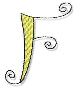Whimsy Alphabet Capital F
