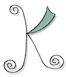 Whimsy Alphabet Capital K