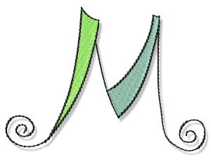 Whimsy Alphabet Capital M