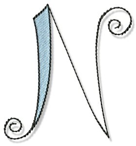 Whimsy Alphabet Capital N