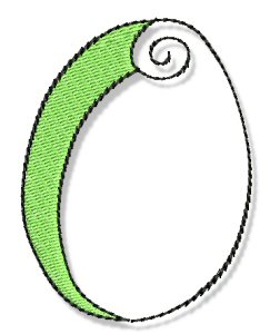 Whimsy Alphabet Capital O