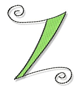 Whimsy Alphabet Capital Z