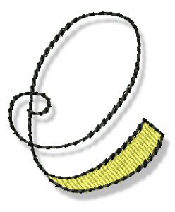 Whimsy Alphabet Lower Case E