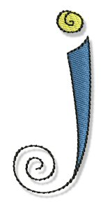 Whimsy Alphabet Lower Case J