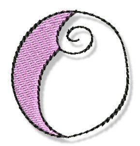 Whimsy Alphabet Lower Case O