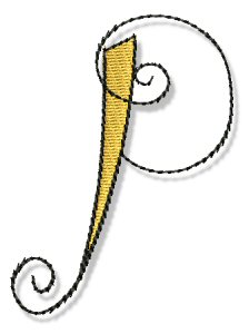 Whimsy Alphabet Lower Case P