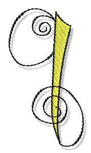 Whimsy Alphabet Lower Case Q