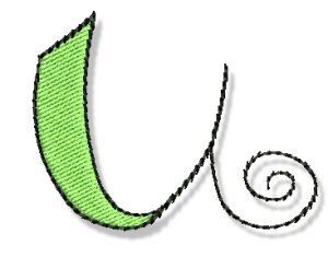 Whimsy Alphabet Lower Case U