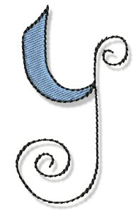 Whimsy Alphabet Lower Case Y