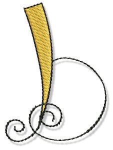 Whimsy Alphabet Lower Case B