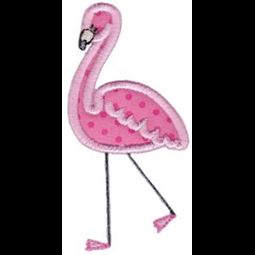 Flamingo Stick Animal Applique