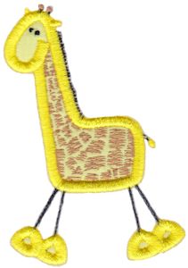 Giraffe Stick Animal Applique
