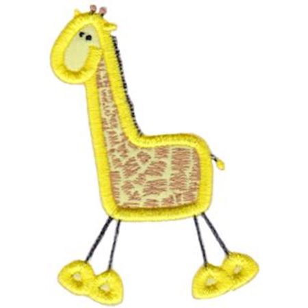 Giraffe Stick Animal Applique