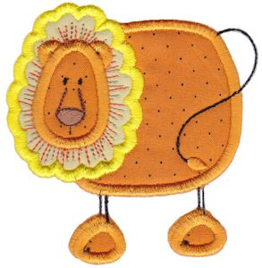 Lion Stick Animal Applique