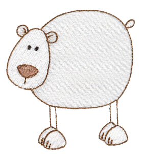 Polar Bear Stick Animal