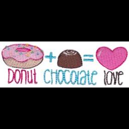 Donut Chocolate Love