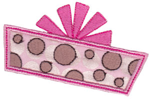 Polka Dot Present Applique
