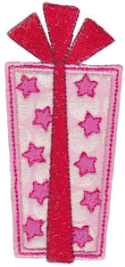 Star Present Applique