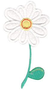 White Flower Applique