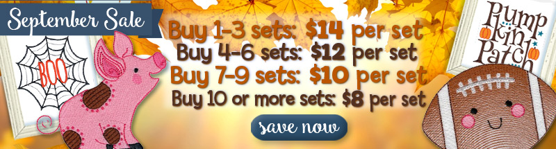 Embroidery Design Sale