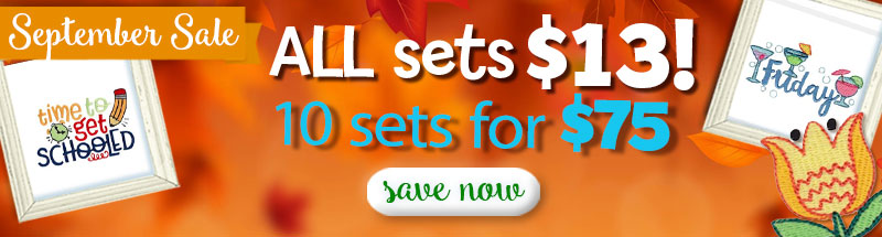 Embroidery Design Sale