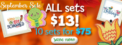 Embroidery Design Sale