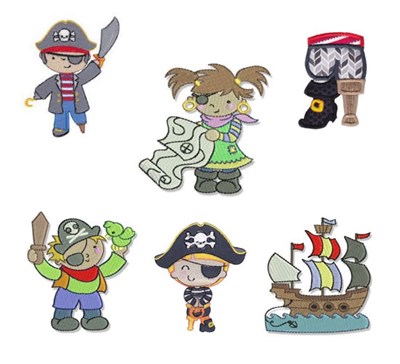 Bunnycup Embroidery Pirate Designs