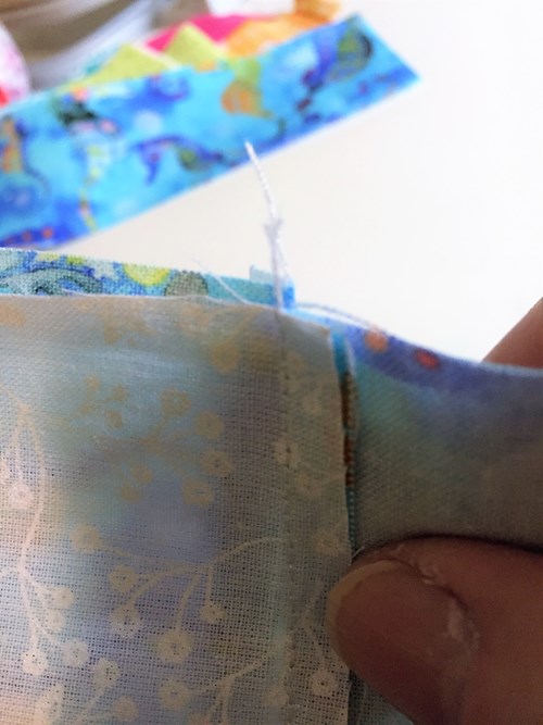 F Matching Seams to Pin and Sew