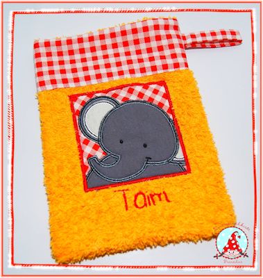 Frans Monkey Friends Applique Blocks Wash Cloth Dec15