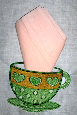 Betties Time For Tea Reverse Applique