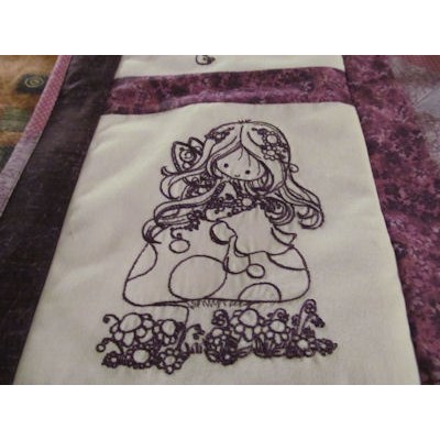 Jocelyn Wryn Redwork Quilt