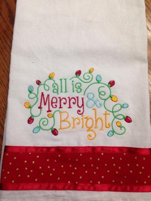 Linda Tis The Season towel